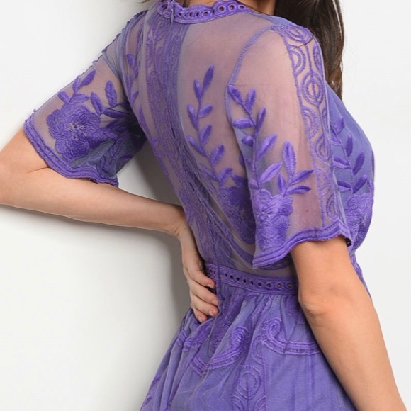 BLACK LACE ROMPER - Picture 8 of 8